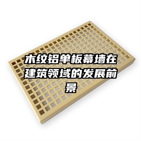 木紋鋁單板幕墻在建筑領域的發展前景